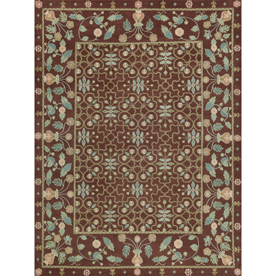 Classic Wool Floral Area Rug