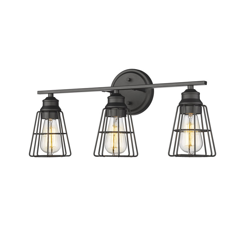 Edoardo Dimmable Vanity Light, Matte Black, 3