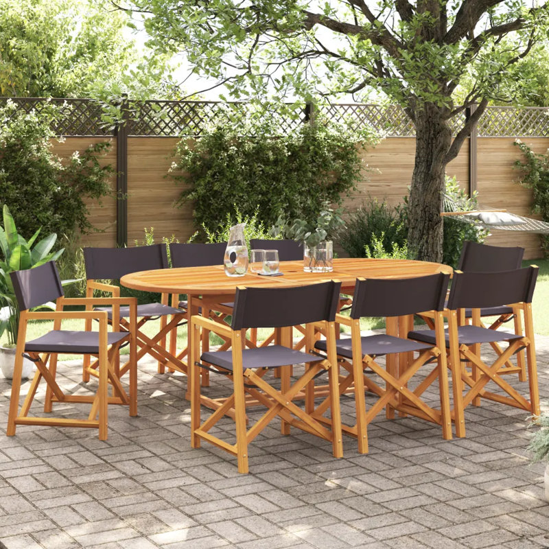 Reze Patio Dining Accent Chair, Dark grey