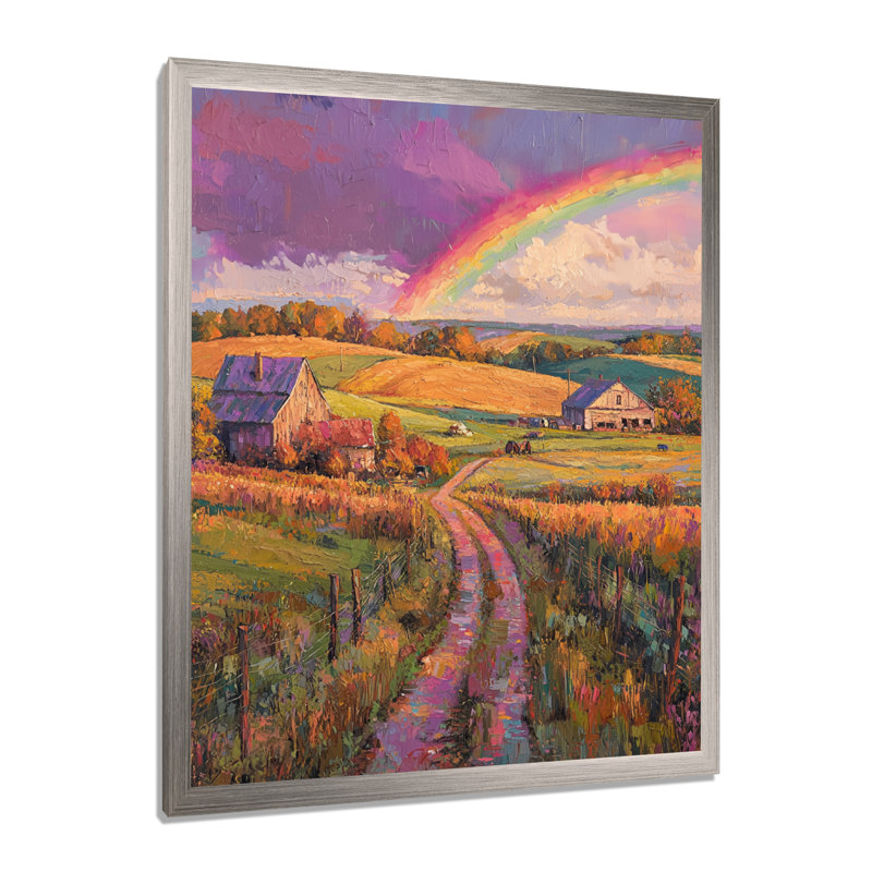 Doninic - paysages, reproduction d'art sur toile, H 40 po x l 30 po, Reproduction encadrée d'une seule photo, Argent argent