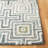 Gladies Geometric Handmade Tufted Ivory/Blue Area Rug-59776134