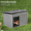 Grande niche pour chien résistante aux intempéries avec toit amovible pour une utilisation intérieure et extérieure-1755883179