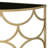 Eckel Contemporary 54"L Console Table with Half-Moon Style in Gold and Black
