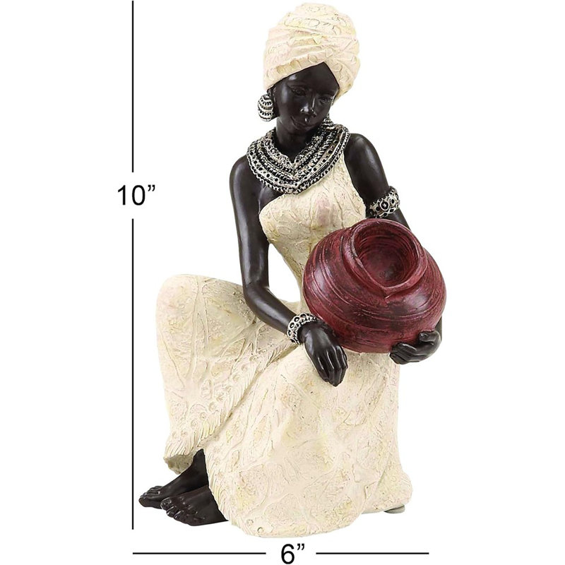 Sculpture femme en pierre polystone