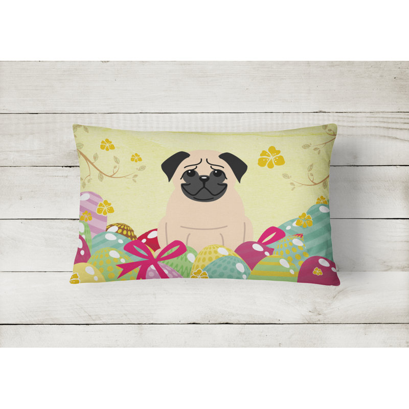 Coussin carlin de pâques œufs, Fauve