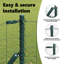 Powder-Coated Steel Border Fencing-613195836