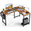 Bureau en L réversible de 50 po de large avec sac de rangement Hussan-1478660007-1490599668
