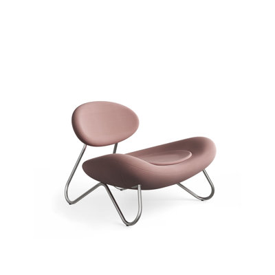 Meadow Lounge Chair, Black Painted Steel Frame
