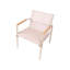 Garden Lounge Set with Table 4 Seater Charisha Metal Beige