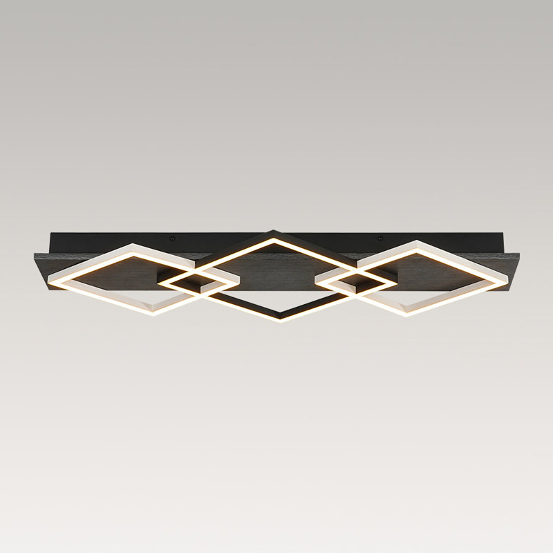 Plafonnier encastré 3 lumières DEL