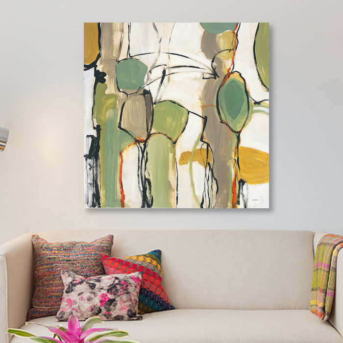 « connected ii », impression sur toile, H 12 po x l 12 po x P 0,75 po, Pas de tapis, Toile tendue
