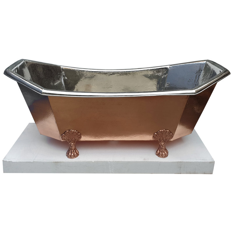 1790mm x 838mm Freestanding Soaking Copper Bathtub