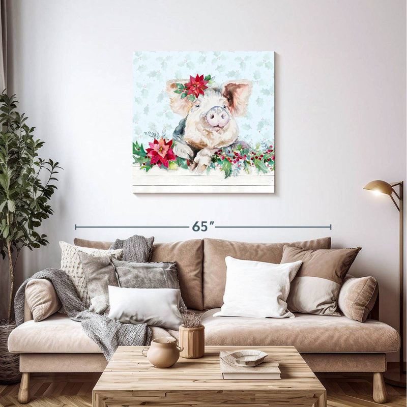 Brampt Holiday Little Piggy, 36" H x 36" W