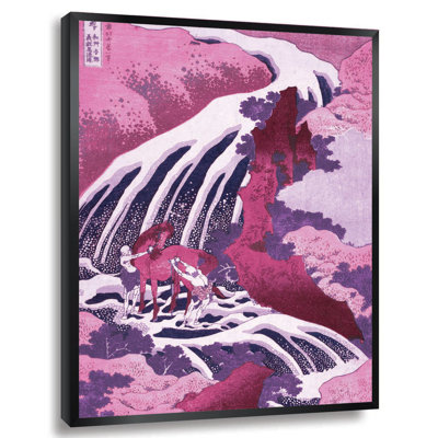 " Japanese Waterfall " by Katsushika Hokusai