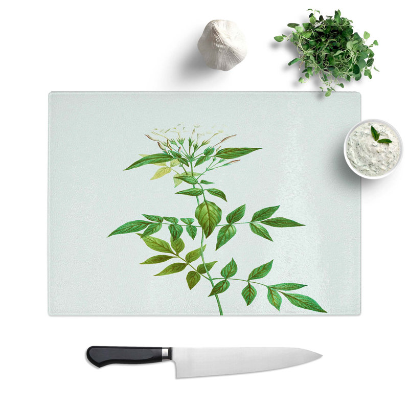 Glass Jasmine Flowers by Pierre-Joseph Redoute Chopping Board, 39 cm W x 28.5 cm L