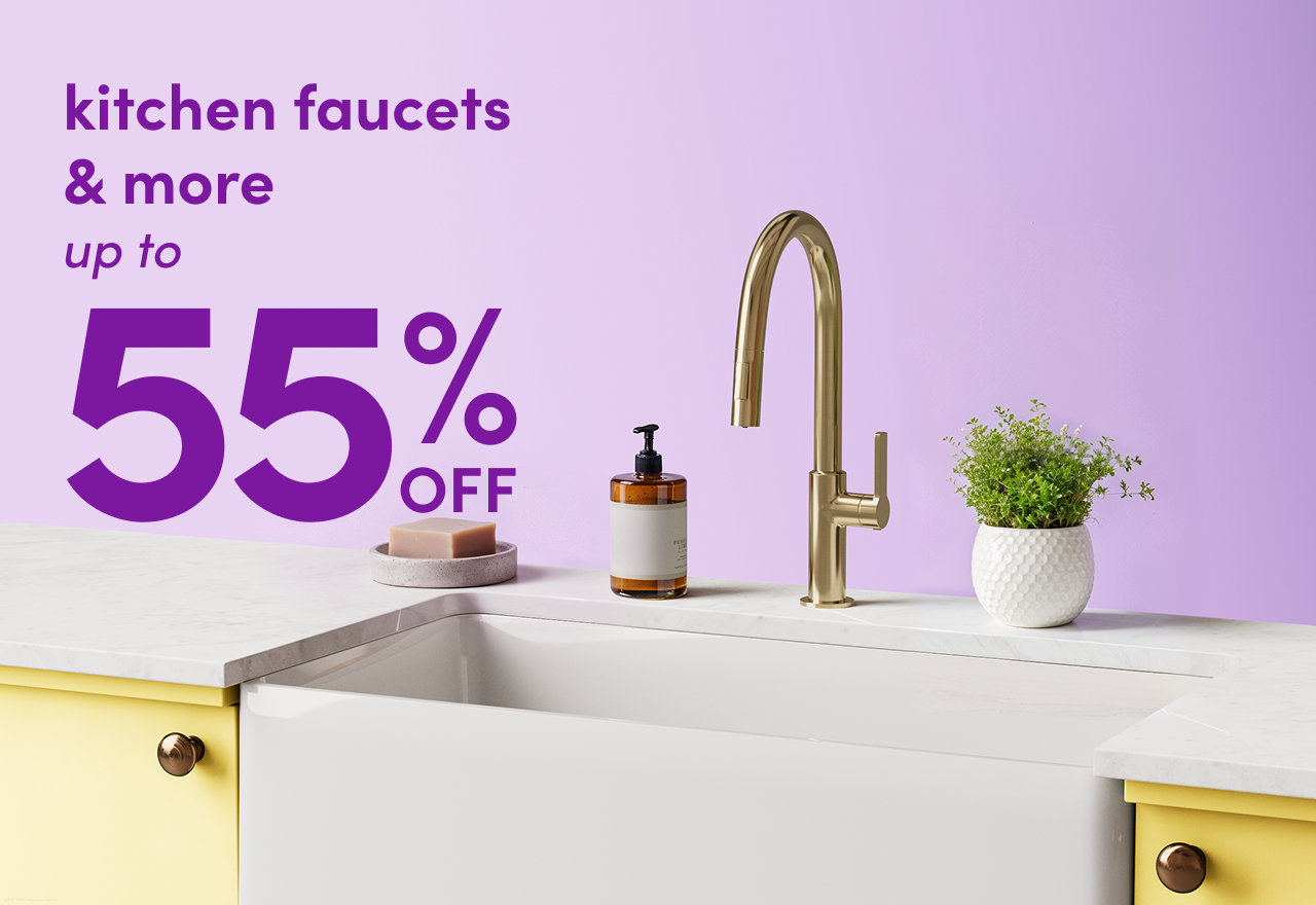 kitchen faucets & more on clearance