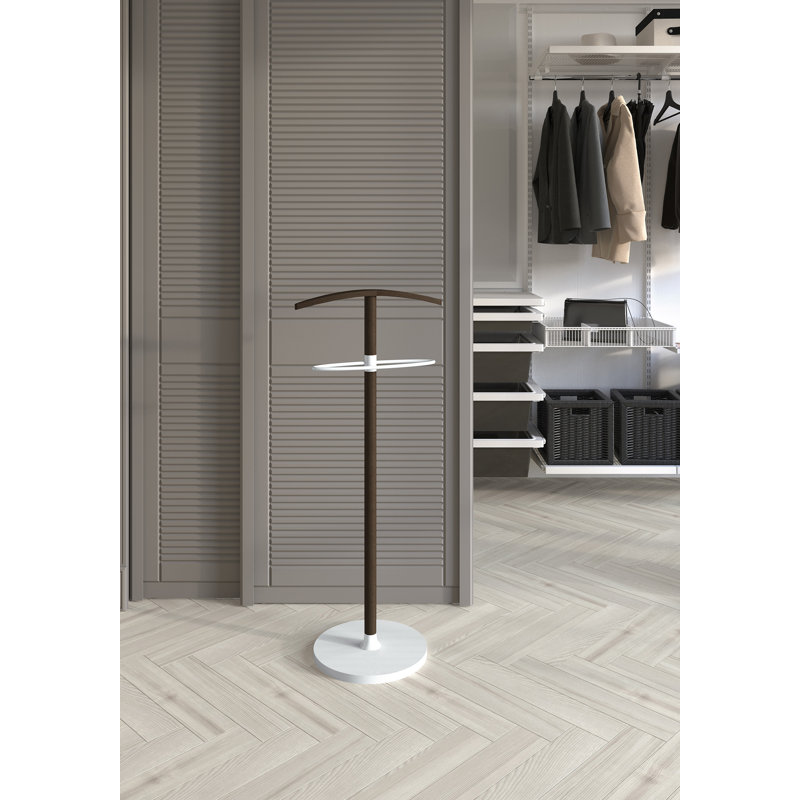 Newman 46cm Clothing Rack, Wenge/White