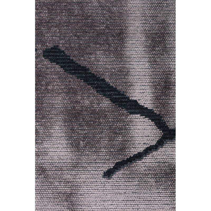 Rapture Black Gray Abstract Luxury Area Rug, Rectangle 7'10" x 11'2"