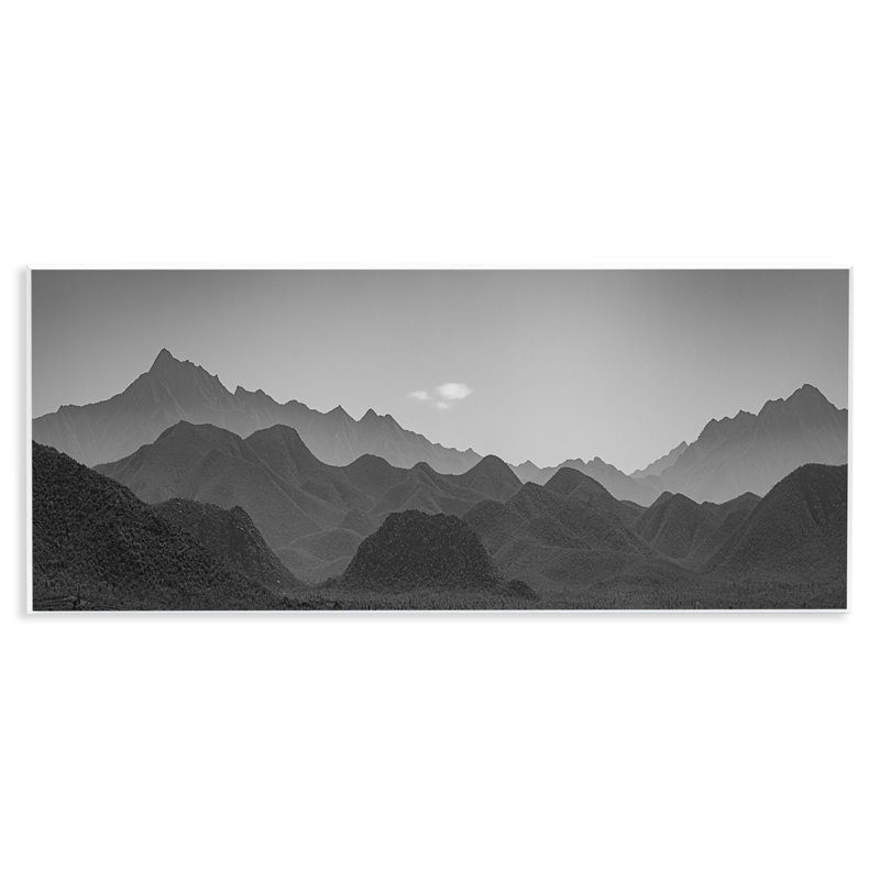 Plaque murale Craggy Dusk Mountain, design par Norm Stelfox