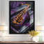  «Purple Gold Music Instument Saxophone I - Décoration murale musique-1896920930-1896920933