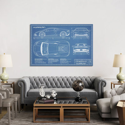 " Lamborghini Huracan LP 610-4 Blueprint " by Action Blueprints
