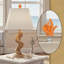 Royal Designs, Inc. F-5109SL-2 Grand fleuron corail, orange, base argent poli-120866723-120866725