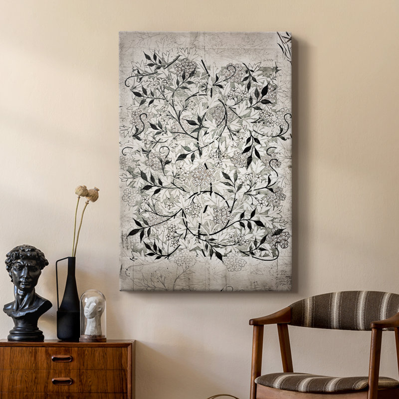 Reproduction abstraite rétro Cxxxvii - galerie Cavas sur mesure, H 48 po x l 32 po