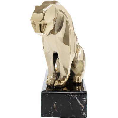 Lion on Marble 34cm Decorative Figurine