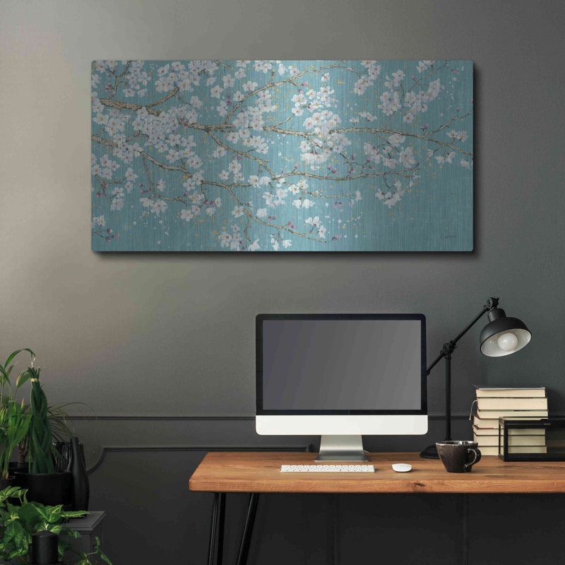 «April Breeze I TEAL» par James Wiens, H 24 po x l 48 po