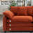 Modular Sectional Sofa, Comfy Cloud Couch With Movable Ottoman, 3-Seat Corduroy Sofa Sleeper With Double Cushions, Deep Seat Sofa With 5 Pillows For Living Room(3 Seater With 1 Ottoman)-257694327