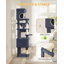 Cat Tree for Indoor Cats, Multi-layer Scratching Post with Large Platform, 2 Caves, 7 Sisal Posts, Pompoms, Cat Basket, Hammock, Suitable for Cats-801803117-801803120