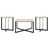 3 Pieces: Coffee Table, 2 End Tables est en rupture de stock