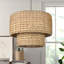 Luminaire suspendu en rotin 1 lumière Armenakis-891556618