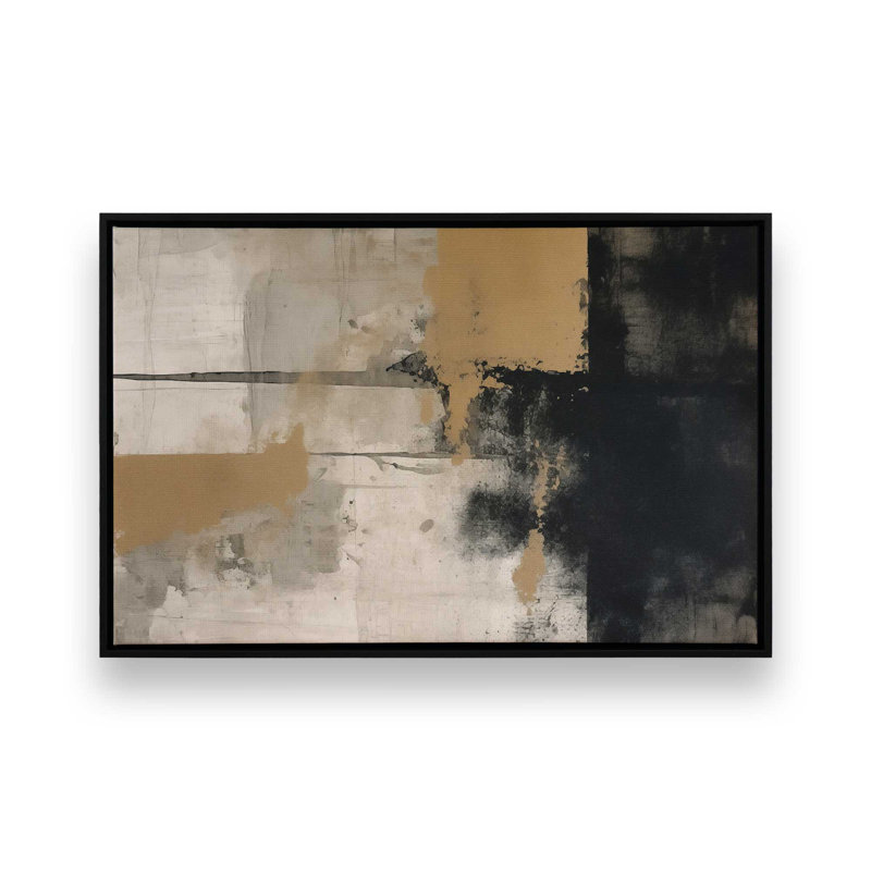Impression sur toile Chiaroscuro Blend I, H 12,75 po x l 18,75 po, Cadre flottant noir satiné, 1
