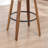 Modern Swivel Upholstered Counter Stool With 360° Swivel, Barrel Seat & Curved Backrest-120155855-120155852