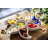 Dipper Handcrafted Ceramic Star Divided Serving Dish - 6 Piece Appetizer and Condiment Tray Set-1402906053-1402906052