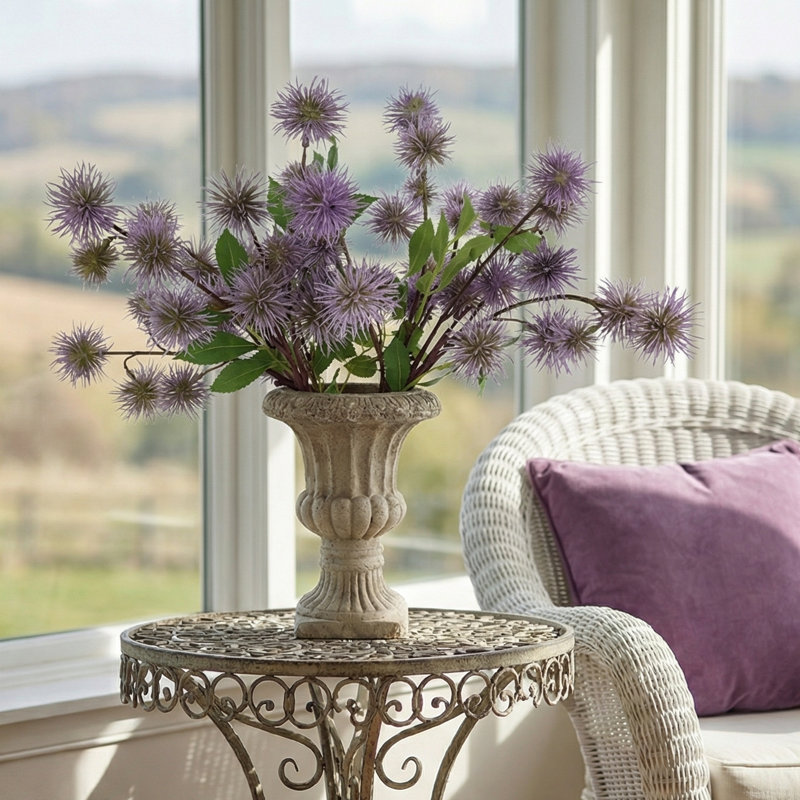 Thistle Arranged in a Ceramic Vase