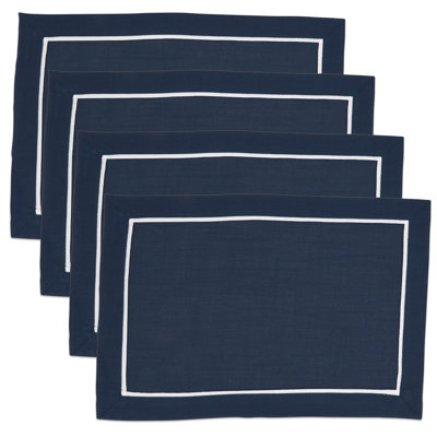 Ulibarri Classic Placemats With Border Design (Set Of 4) 19B