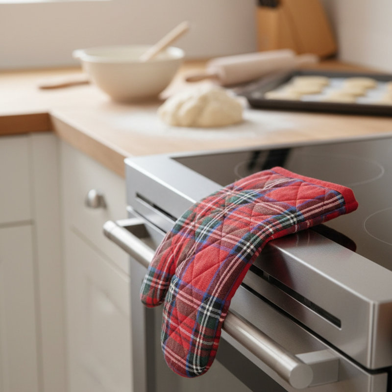 Ensemble de 2 tartans classiques en coton
