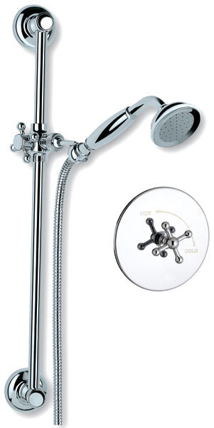 Thermostatic Complete Shower System, Polished Chrome