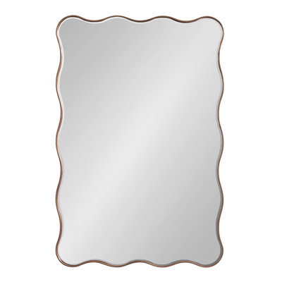 Scalloped Rectangle Bathroom Mirror