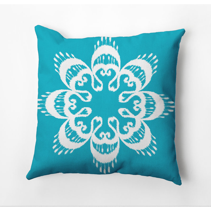 Outdoor Square Pillow Cover & Insert, 18"x18", Turquoise