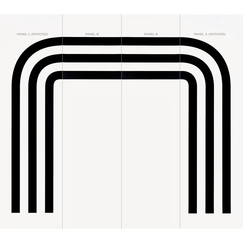 Virginia Panel C, Black