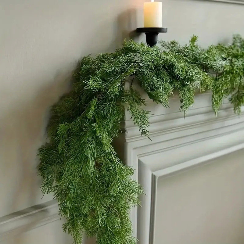 Simulation de toucher de la main en caoutchouc doux aiguilles de rotin de Noël décoration de verdure, A