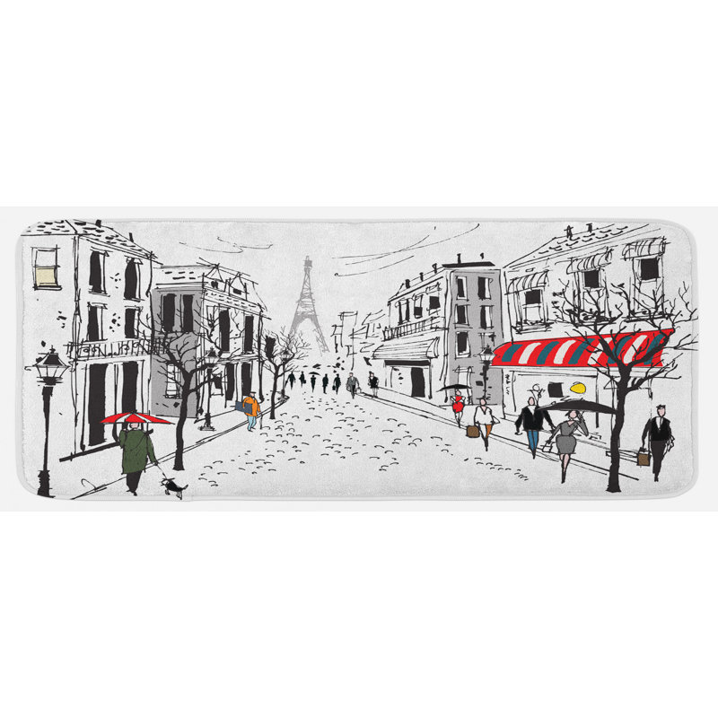 Eclectic Polyester Kitchen Mat