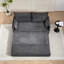 Canapé-lit 59,5 pouces, canapé-lit, rangement latéral et chaise de chargement USB / C-TYPE pour salon, chambre à coucher, appartement-1616267497