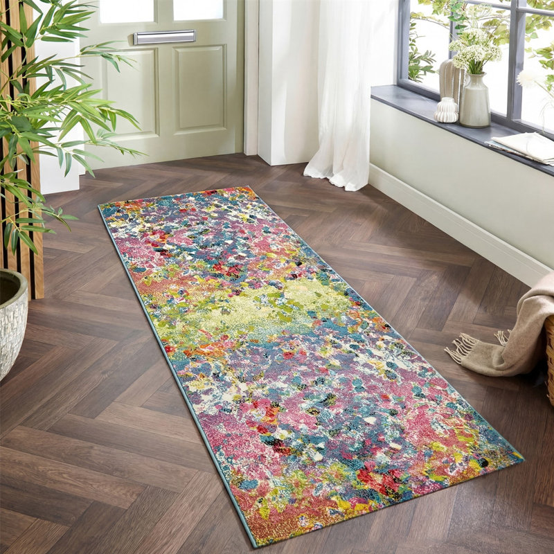 Abstract Area Rug, Runner 80 x 240cm