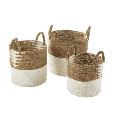 Natural Abaca Nesting Basket (Set of 3)