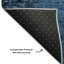 Tapis bleu marine Cerrito AMF554 lavable à la machine de qualité supérieure-104020414