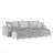 Cloud Sectional Couches For Living Room, Convertible L-Shape Sofa With Ottoman And Plush Comfort-1235678136